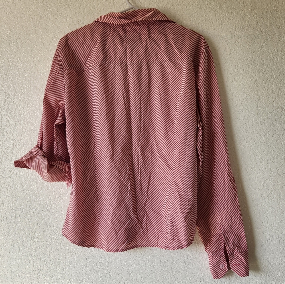 Calvin Klein Jeans Striped Red Women's Shirt Size XL/XG - Picture 9 of 15